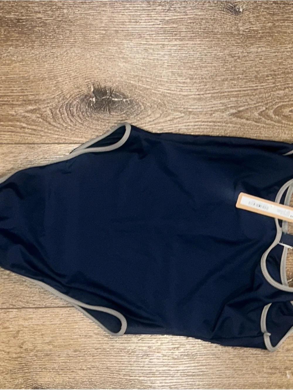 Skim Navy Contrast-Trim One-Piece Swimsuit